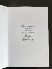 With Love To My Wife, On Our Anniversary   Card