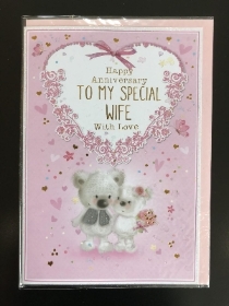 Happy Anniversary To My Special Wife, With Love   Card