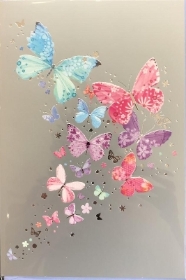 Blank Card with Butterflies   Card